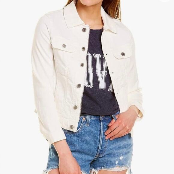 Zadig & Voltaire White Denim Kikoy Skulls Stars Jacket - Picture 5 of 11